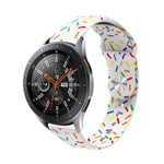 Sports Rainbow Dots Silicone Watch Band, For Samsung Galaxy Watch 6 / 6 Classic