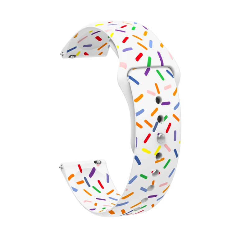 Sports Rainbow Dots Silicone Watch Band, For Samsung Galaxy Watch 6 / 6 Classic