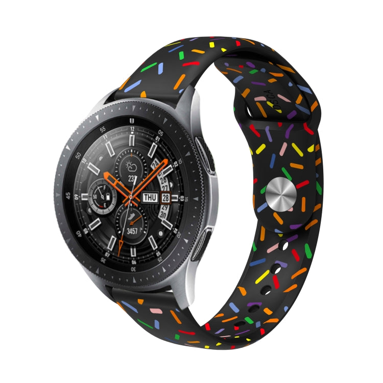 Sports Rainbow Dots Silicone Watch Band, For Samsung Galaxy Watch 6 / 6 Classic