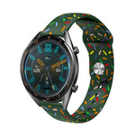 Sports Rainbow Dots Silicone Watch Band, For Samsung Galaxy Watch 6 / 6 Classic