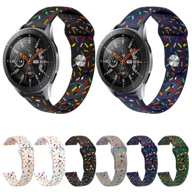 Sports Rainbow Dots Silicone Watch Band, For Samsung Galaxy Watch 6 / 6 Classic