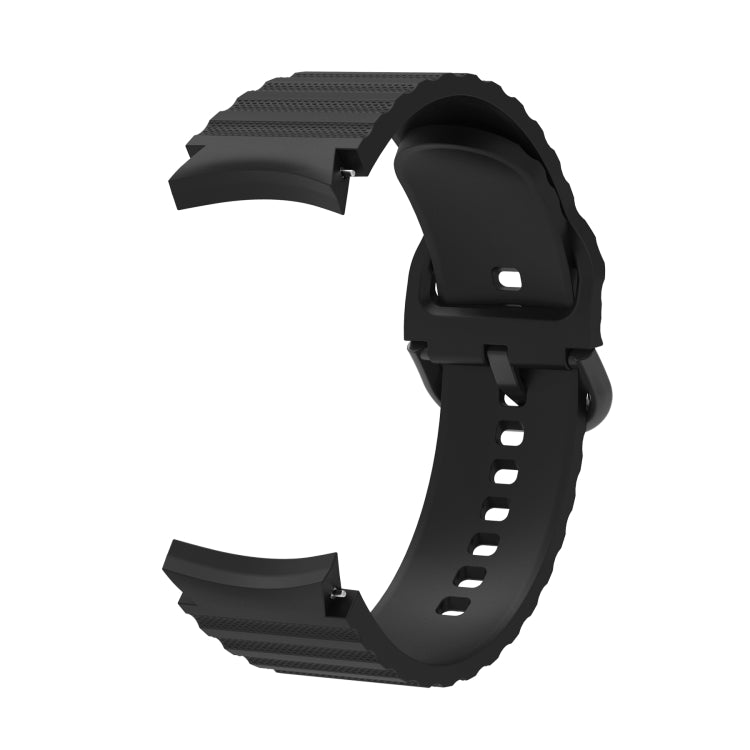 Wave Dotted Pure Color Buckle Silicone Watch Band, For Samsung Galaxy Watch 6 / 6 Classic