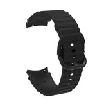 Wave Dotted Pure Color Buckle Silicone Watch Band, For Samsung Galaxy Watch 6 / 6 Classic