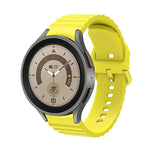 Wave Dotted Pure Color Buckle Silicone Watch Band, For Samsung Galaxy Watch 6 / 6 Classic