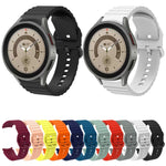 Wave Dotted Pure Color Buckle Silicone Watch Band, For Samsung Galaxy Watch 6 / 6 Classic