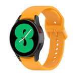 For Samsung Galaxy Watch 6 / 6 Classic Solid Color Buckle Silicone Watch Band, L Size, S Size