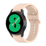 For Samsung Galaxy Watch 6 / 6 Classic Solid Color Buckle Silicone Watch Band, L Size, S Size