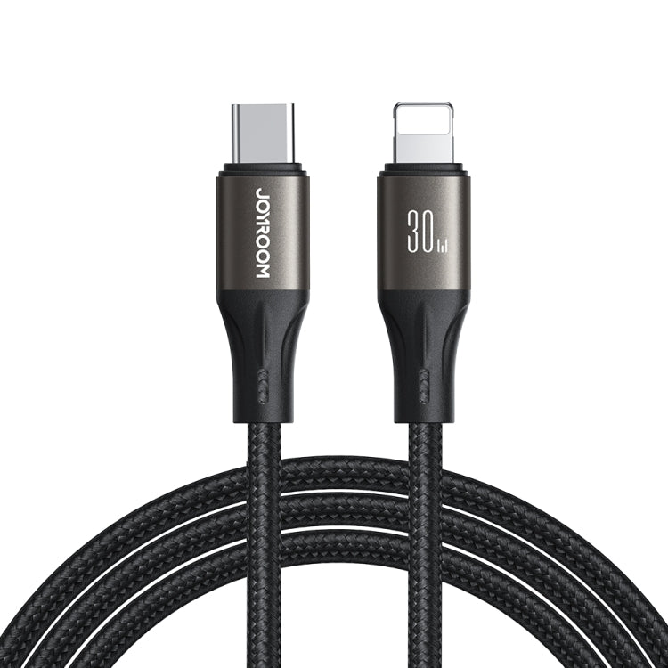 JOYROOM SA25-CL3 30 واط USB-C/Type-C إلى 8 دبابيس كابل بيانات شحن سريع، 1.2م، 2م، 3م