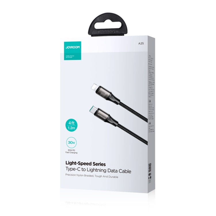 JOYROOM SA25-CL3 30 واط USB-C/Type-C إلى 8 دبابيس كابل بيانات شحن سريع، 1.2م، 2م، 3م