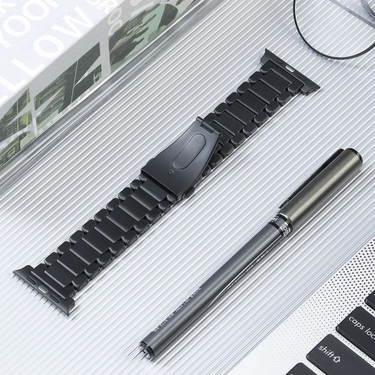 Five Beads Titanium Steel Watch Band, For Apple Watch Ultra 49mm, For Apple Watch SE 2023 44mm, For Apple Watch SE 2023 40mm, For Apple Watch Ultra 2 49mm, For Apple Watch Series 9 45mm, For Apple Watch SE 2022 40mm, For Apple Watch SE 2022 44mm       ...