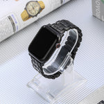 Five Beads Titanium Steel Watch Band, For Apple Watch Series 6 44mm, For Apple Watch Series 5 44mm, For Apple Watch Series 5 40mm, For Apple Watch Series 4 44mm, For Apple Watch 42mm, For Apple Watch 38mm, For Apple Watch Series 3 38mm                 ...