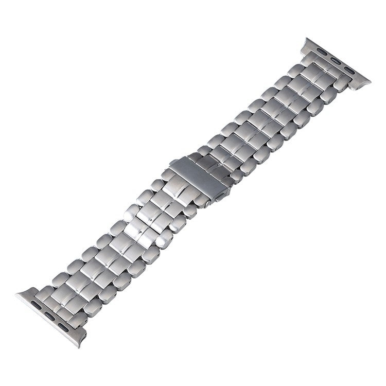Five Beads Titanium Steel Watch Band, For Apple Watch Series 6 44mm, For Apple Watch Series 5 44mm, For Apple Watch Series 5 40mm, For Apple Watch Series 4 44mm, For Apple Watch 42mm, For Apple Watch 38mm, For Apple Watch Series 3 38mm                 ...