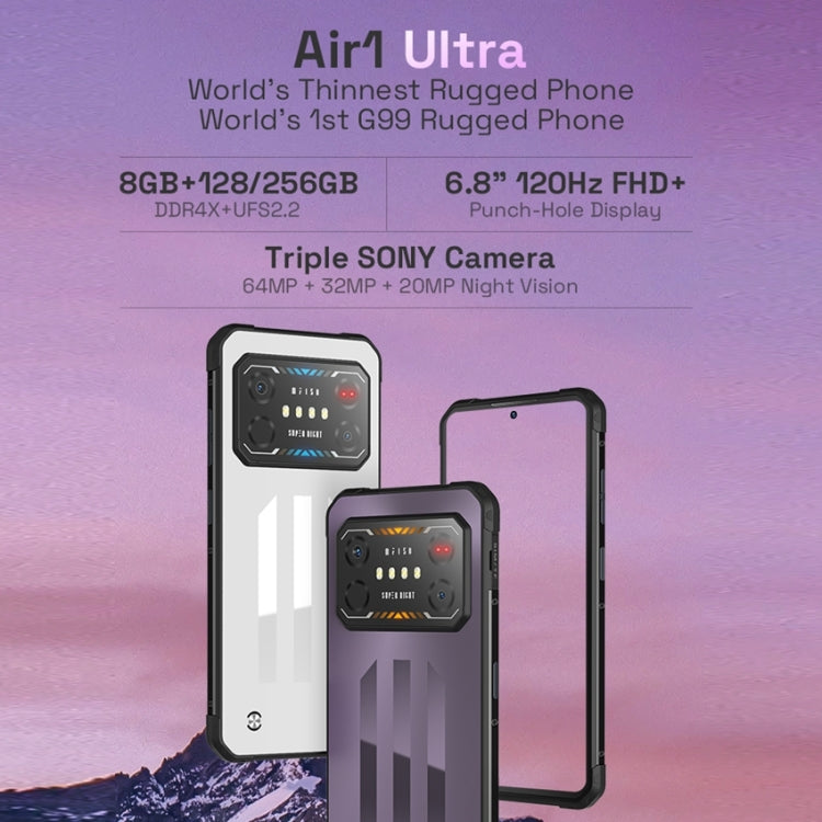 IIIF150 Air1 Ultra,Dual Back Cameras, 8GB+256GB, Face ID Screen Fingerprint Identification, 6.8 inch Android 12.0 MediaTek Helio G99 MT6789 Octa Core, NFC, OTG, Network: 4G, 8GB+256GB (Epic Purple)