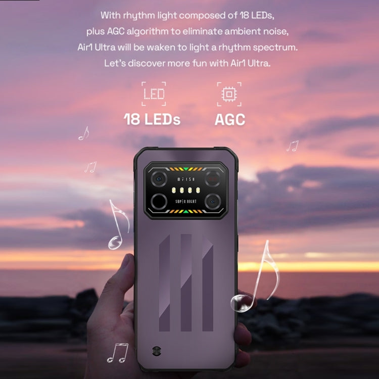 IIIF150 Air1 Ultra,Dual Back Cameras, 8GB+256GB, Face ID Screen Fingerprint Identification, 6.8 inch Android 12.0 MediaTek Helio G99 MT6789 Octa Core, NFC, OTG, Network: 4G, 8GB+256GB (Epic Purple)