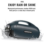 مكبر صوت بلوتوث محمول مقاوم للماء بقوة 80 واط HOPESTAR A50 IPX6 مع مضخم صوت خارجي
