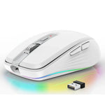 HXSJ M303 2400DPI Dual Mode 2.4GHz + Bluetooth 5.1 Wireless Mouse