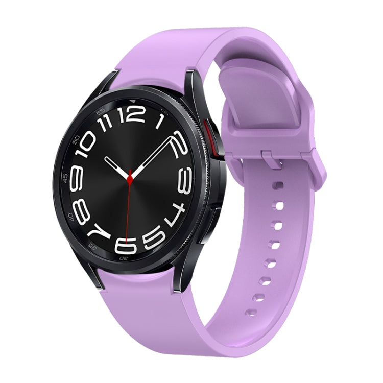 Solid Color Quick Release Silicone Watch Band, For Samsung Galaxy Watch 6
