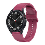 Solid Color Quick Release Silicone Watch Band, For Samsung Galaxy Watch 6