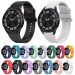 Solid Color Quick Release Silicone Watch Band, For Samsung Galaxy Watch 6