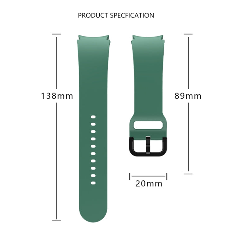 Solid Color Quick Release Silicone Watch Band, For Samsung Galaxy Watch 6