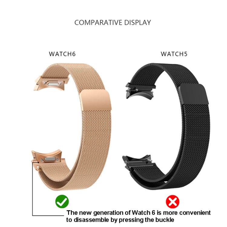 Milanese Metal Watch Band, For Samsung Galaxy Watch 6