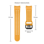 Double-row Hole Solid Color Silicone Watch Band, For Samsung Galaxy Watch 6