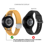 Magnetic Folding Black Buckle Silicone Watch Band, For Samsung Galaxy Watch 6