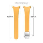 Magnetic Folding Black Buckle Silicone Watch Band, For Samsung Galaxy Watch 6