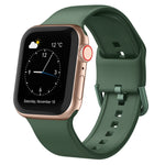 سوار ساعة سيليكون بمشبك دبوس، لسلسلة Apple Watch 7 41مم