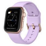 سوار ساعة سيليكون بمشبك دبوس، لسلسلة Apple Watch 7 41مم