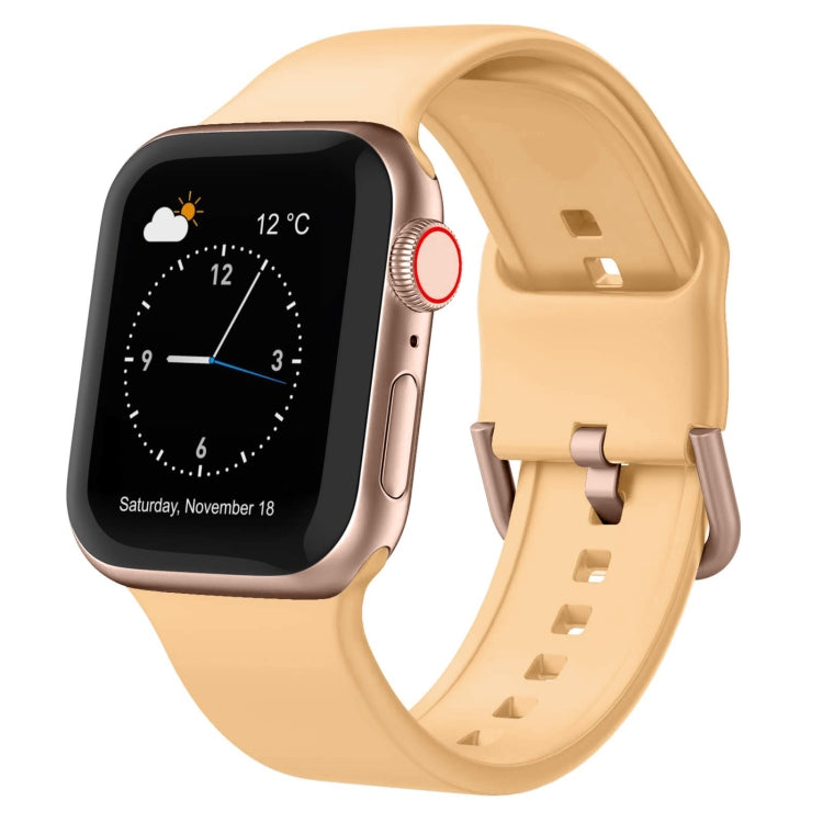 Pin Buckle Silicone Watch Band, For Apple Watch Series 5 44mm