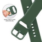 Pin Buckle Silicone Watch Band, For Apple Watch Series 3 42mm