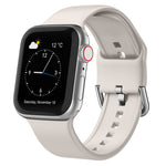 Pin Buckle Silicone Watch Band, For Apple Watch 42mm