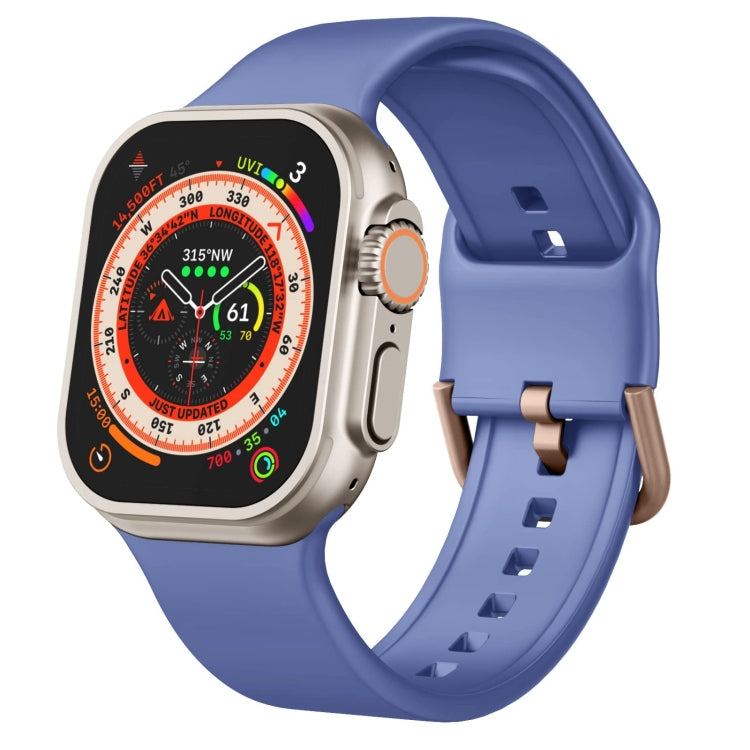 Pin Buckle Silicone Watch Band, For Apple Watch Series 9 41mm
