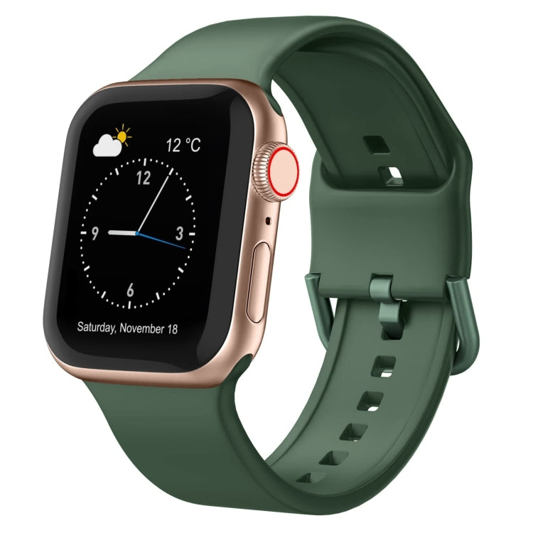 Uhrenarmband aus Silikon mit Dornschließe, für Apple Watch SE 2023 44mm