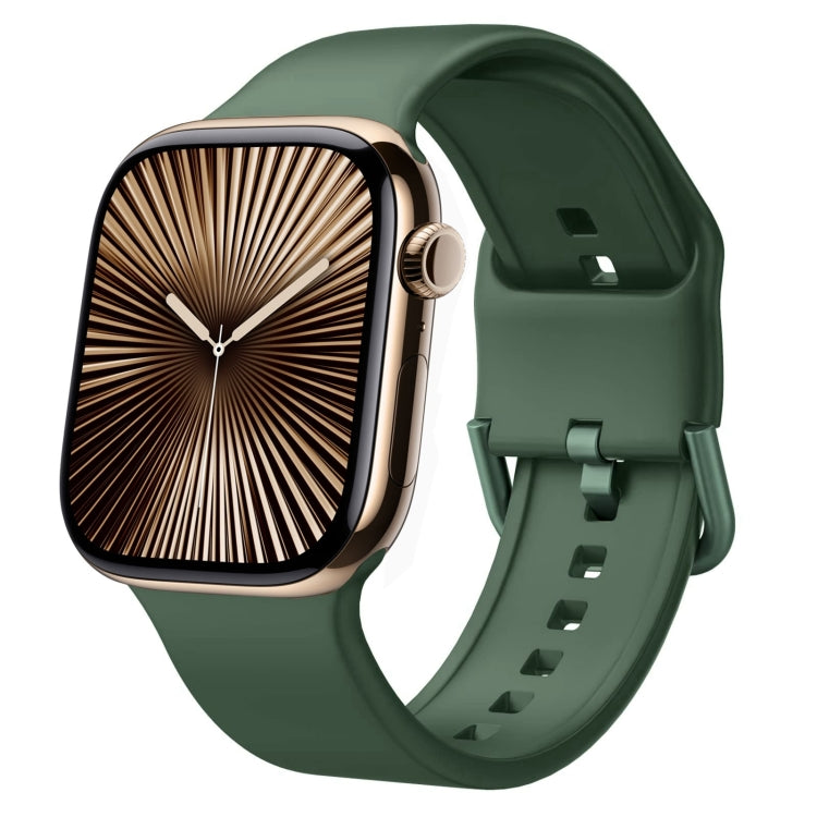 Uhrenarmband aus Silikon mit Dornschließe, für Apple Watch Series 10 42mm