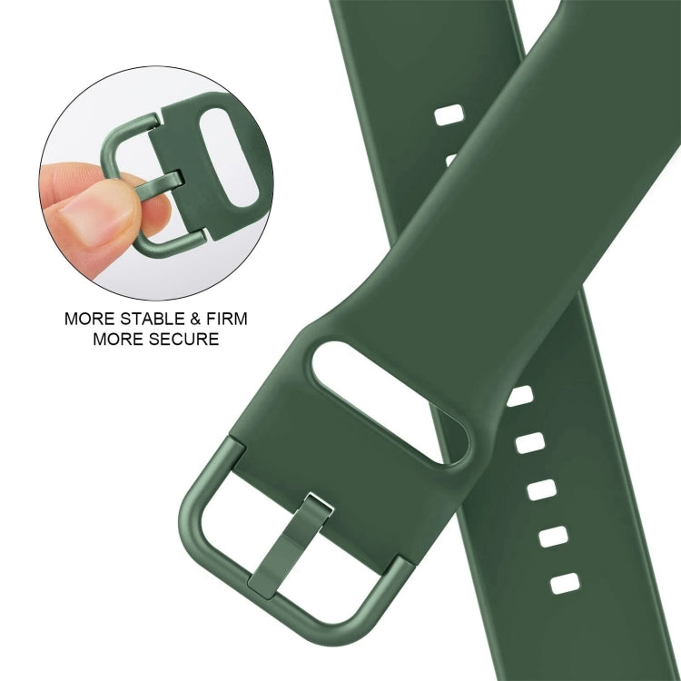 Pin Buckle Silicone Watch Band, For Apple Watch Series 10 42mm