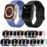 Pin Buckle Silicone Watch Band, For Apple Watch Series 9 41mm
