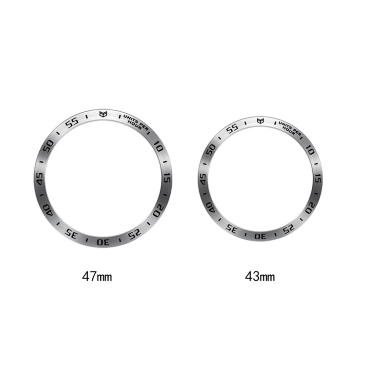 A Style Smart Watch Steel Ring Protective Frame, For Samsung Galaxy Watch6 Classic 47mm, For Samsung Galaxy Watch6 Classic 43mm