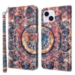 3D Painted Leather Phone Case, For iPhone 15 Pro Max, For iPhone 15 Pro, For iPhone 15 Plus, For iPhone 15