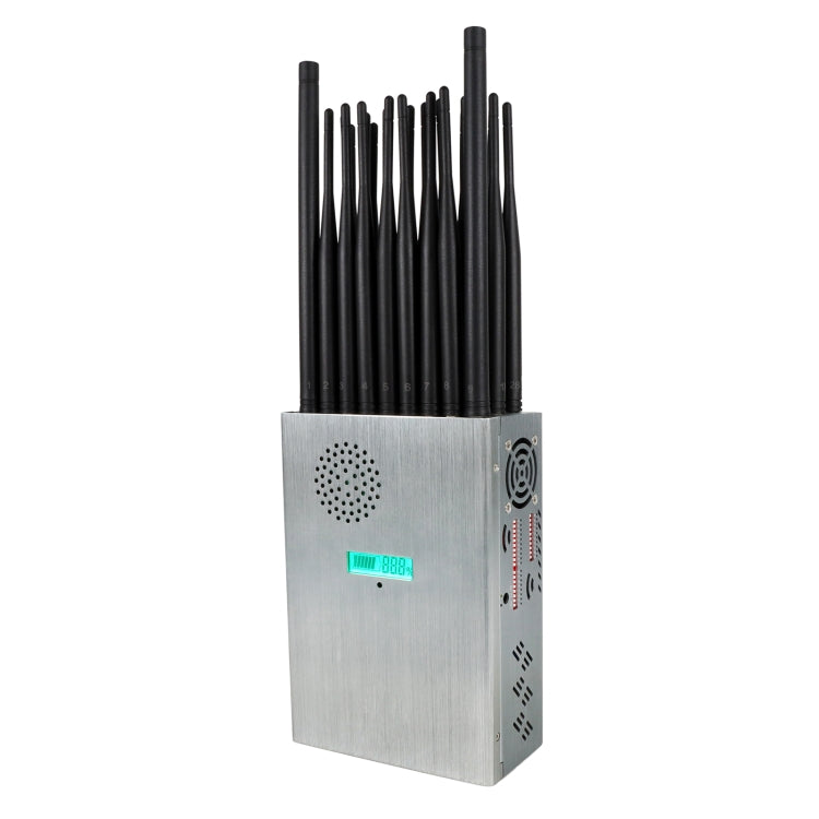 JAX-121A-28 2G/3G/4G/5G/ 2.4Ghz/5Ghz WIFI 6E/GPS  Phone Positioning Signal Jammer