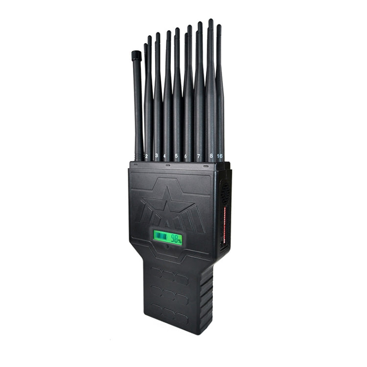 JAX-121P16 2G/3G/4G/5G/WiFi/GPS Handheld Phone Signal Jammer, JAX-121P16