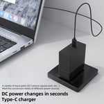 100W N 3.5X1.35mm Female to USB-C/Type-C Male Plug Charging Adapter, 3.5X1.35mm