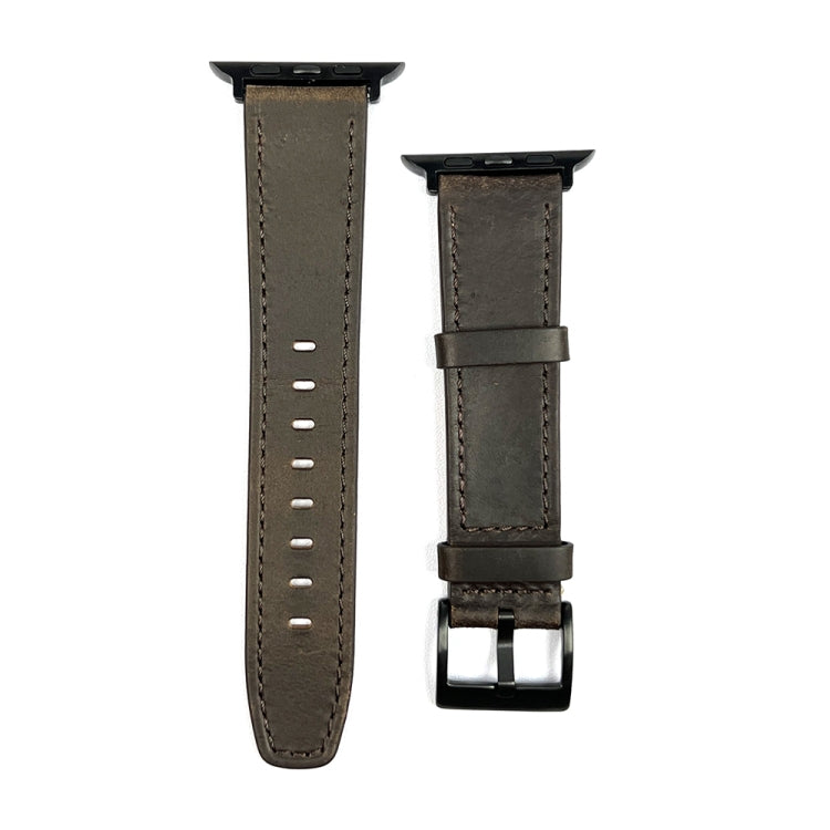 Retro Texture Leather Watch Band, For Apple Watch 4 44mm, For Apple Watch 4 40mm, For Apple Watch 3 38mm, For Apple Watch 3 42mm, For Apple Watch 2 42mm, For Apple Watch 2 38mm, For Apple Watch 42mm, For Apple Watch 38mm