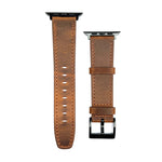 Retro Texture Leather Watch Band, For Apple Watch 4 44mm, For Apple Watch 4 40mm, For Apple Watch 3 38mm, For Apple Watch 3 42mm, For Apple Watch 2 42mm, For Apple Watch 2 38mm, For Apple Watch 42mm, For Apple Watch 38mm