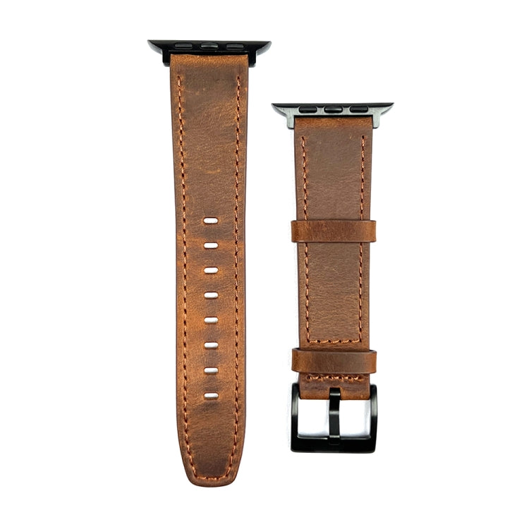 Retro Texture Leather Watch Band, For Apple Watch 4 44mm, For Apple Watch 4 40mm, For Apple Watch 3 38mm, For Apple Watch 3 42mm, For Apple Watch 2 42mm, For Apple Watch 2 38mm, For Apple Watch 42mm, For Apple Watch 38mm