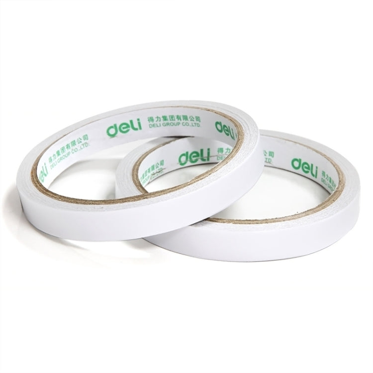 2 Volumes Deli High Adhesive Double Faced Adhesive Strong Dual Sided Tape, 9mm, 12mm, 18mm, 24mm