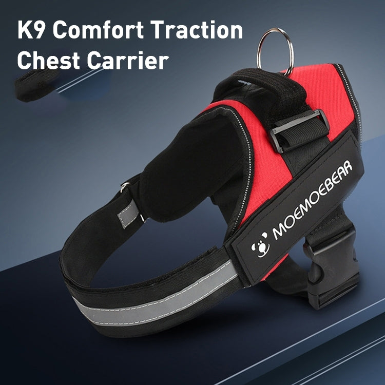 Sangle de poitrine K9 en tissu Oxford anti-sprint pour chien, corde de traction