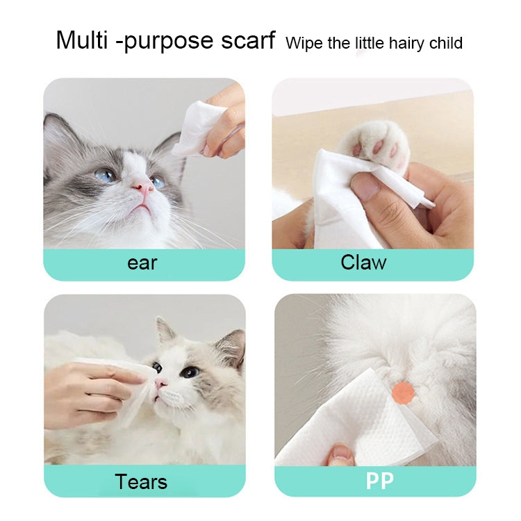 Pet Cleaning Wet Wipes for Cat Dog Cleaning Body, 80pcs x 1