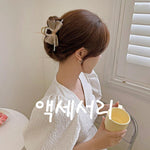 French Style Hairpin Gripper Mesh Lace Bowknot Rhinestone Hairpin